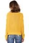 Suéter Tricot Cantão Fenda Amarela - Marca Cantão