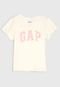 Blusa GAP Infantil Logo Off-White - Marca GAP