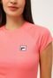 Camiseta Fila Tennis Basic Coral - Marca Fila
