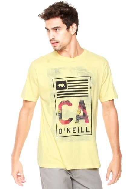 Camiseta O'Neill Signs Amarela - Marca O'Neill