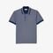 Camisa Gola Polo em Contraste Ajuste Clássico com Estampa de Monograma Azul Marinho - Marca Lacoste