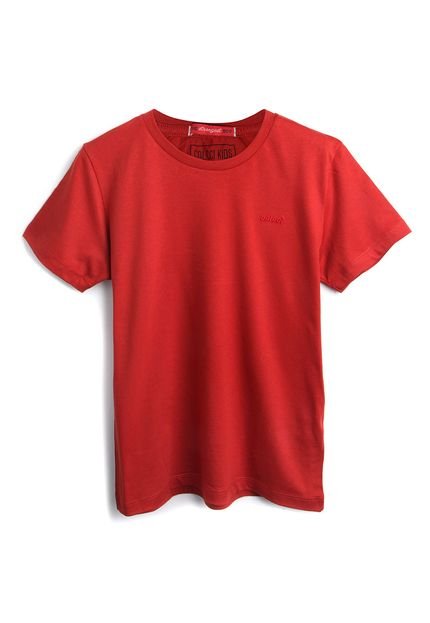 Camiseta Colcci Kids Menino Lisa Vermelha - Marca Colcci Kids