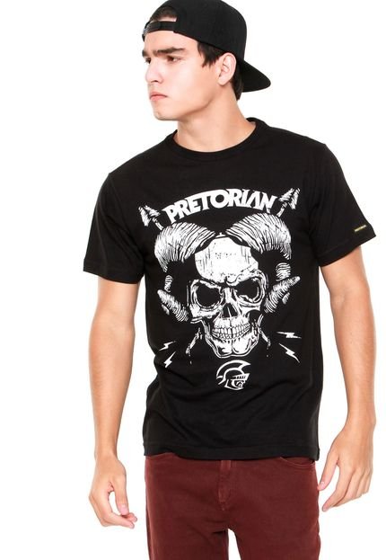 Camiseta Pretorian Bone Preta - Marca Pretorian