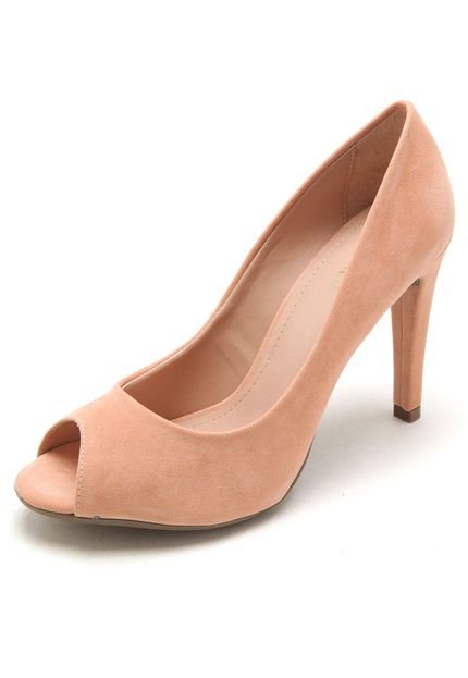 Peep Toe Mixage Bico Fino Coral - Marca Mixage