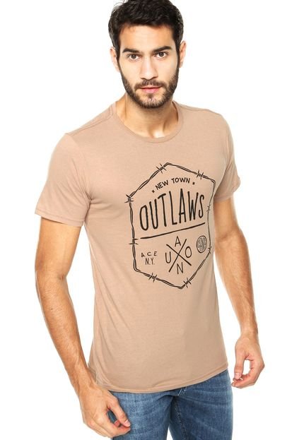 Camiseta FiveBlu Outlaws Bege - Marca FiveBlu
