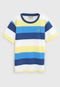 Camiseta Milon Infantil Estampado Azul/Branco - Marca Milon