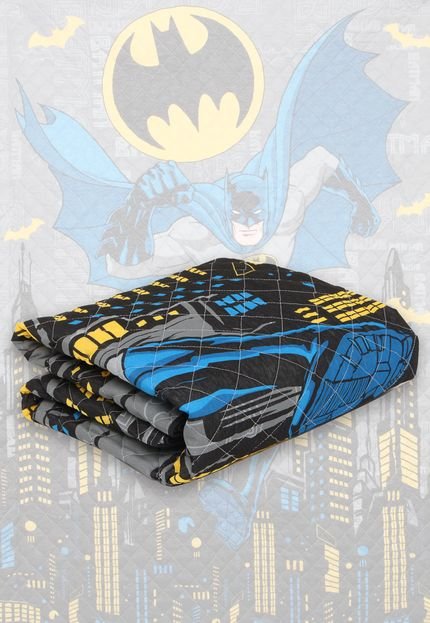 Menor preço em Colcha Solteiro Lepper Batman Matelassê Azul