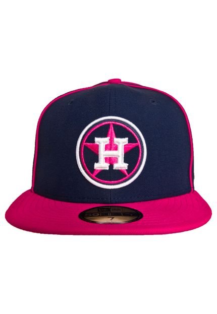 Boné New Era Basic Piping Houston Astros Azul - Marca New Era