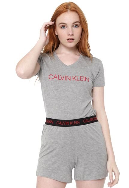 Menor preço em Short-Doll Calvin Klein Underwear Modern Cinza