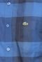 Camisa Manga Longa Lacoste Regular Fit Quadriculada Azul - Marca Lacoste