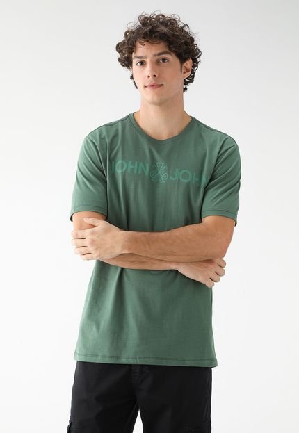 Camiseta John John Logo Verde - Marca John John