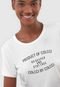 Camiseta Colcci Fitness Lettering Off-White - Marca Colcci Fitness