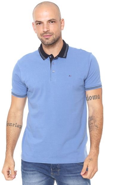 Camisa Polo Aramis Reta Logo Azul - Marca Aramis