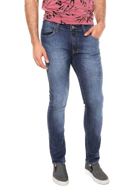 Calça Jeans Colcci Skinny Estonada Azul - Marca Colcci