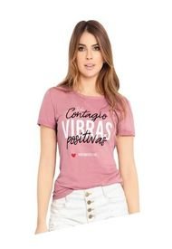 Camiseta Juvenil Femenino Palo De Rosa Oscuro Atypical