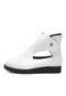 Bota DAFITI SHOES Recortes Branco - Marca DAFITI SHOES