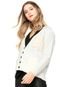 Cardigan Facinelli by MOONCITY Tricot College Bege - Marca Mooncity