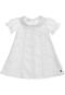 Vestido Bebê Batizado Bordado Pedras Anjos Baby 1 Branco - Marca Anjos Baby