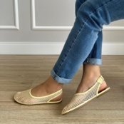 Sapatilha Slingback Clarisse Tela Amarela Amarelo - Marca Damannu Shoes