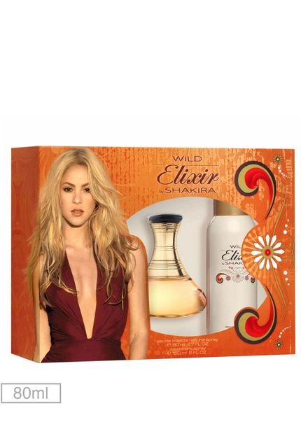 Kit Perfume Wild Elixir Shakira 80ml - Marca Shakira