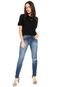 Blusa Calvin Klein Jeans Cropped Come As You Are Preta - Marca Calvin Klein Jeans