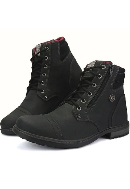 Bota Coturno Masculino Fort Way Moderna Preto - Marca Fort Way