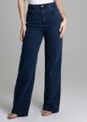 Calça Jeans Sawary Wide Leg - 278046 - Azul - Sawary - Marca Sawary