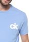 Camiseta Calvin Klein Bordada Azul - Marca Calvin Klein