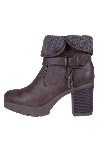 Botin Casual Tacon Cafe Fagus Compra Ahora Dafiti Chile