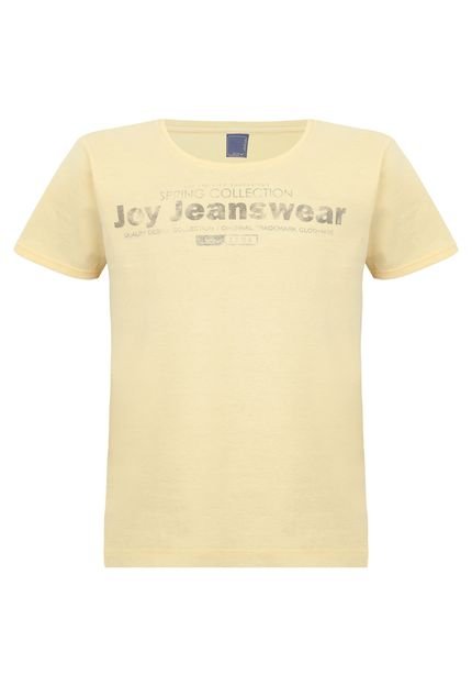 Camiseta Joy By Morena Rosa Assinatura Laranja - Marca Joy By Morena Rosa