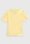 Camiseta Aleatory Infantil Logo Amarela - Marca Aleatory
