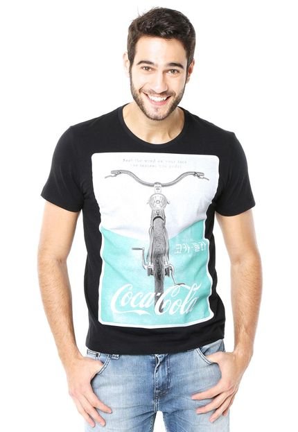 Camiseta Coca-Cola Clothing Brasil Feel Preta - Marca Coca-Cola Jeans