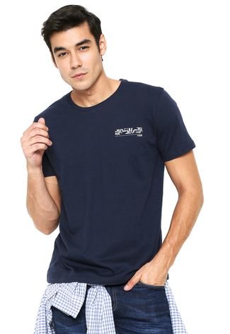 Camiseta Forum Estampada Azul