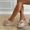 Sandália Flat Debby Natural Bege - Marca Damannu Shoes