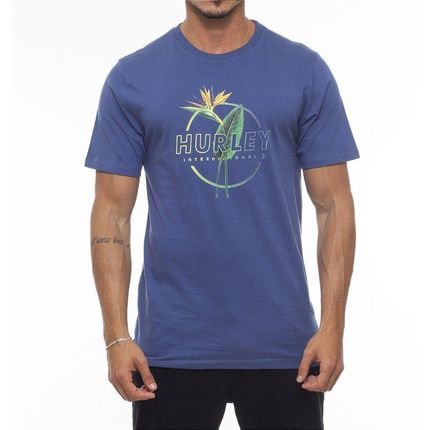 Camiseta Hurley Flower WT23 Masculina Azul Marinho - Marca Hurley
