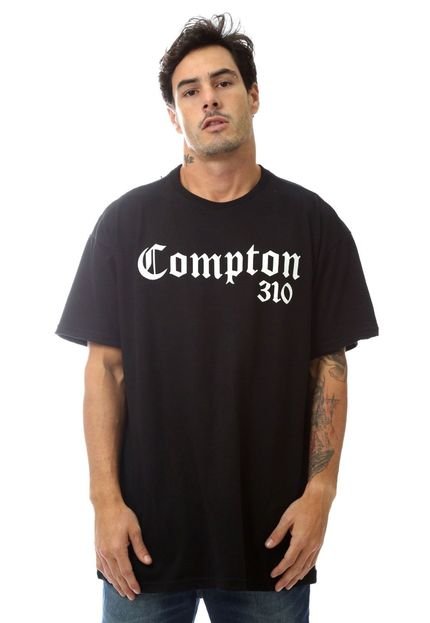 Camiseta Starter Plus Size Estampada Compton Preta - Marca STARTER