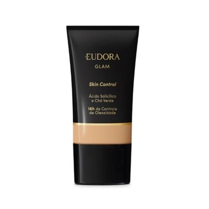 Base Eudora Líquida Glam Skin Control Cor 25 30ml - Marca Eudora