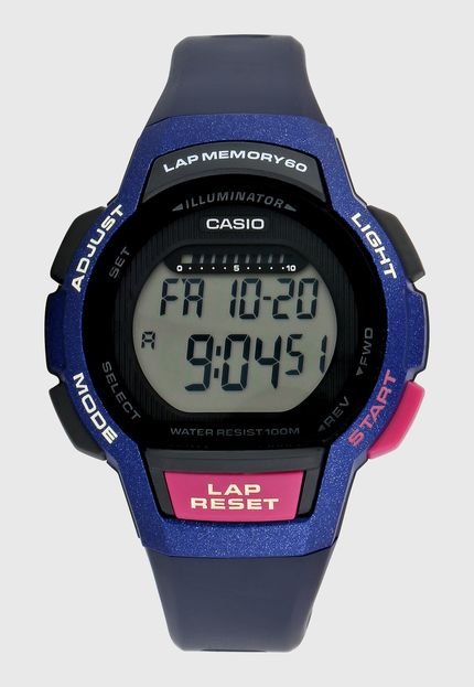 Relógio Casio LWS-1000H-2AVDF Rosa/Azul - Marca Casio