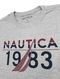 Camiseta Nautica Masculina Duo Color 1983 Logo Cinza Mescla - Marca Nautica