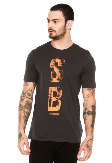 Camiseta Nike SB Logo Stamp Cinza - Marca Nike SB