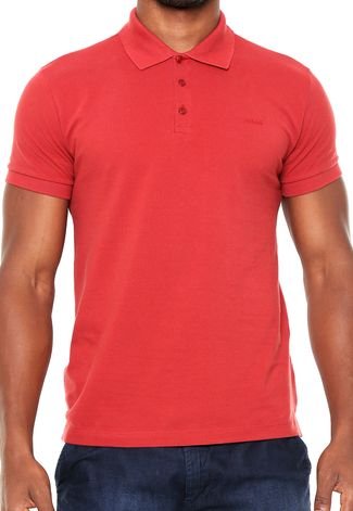 Camisa Polo Colcci Brasil Vermelha