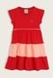 Vestido Infantil Brandili Color Block Vermelho - Marca Brandili