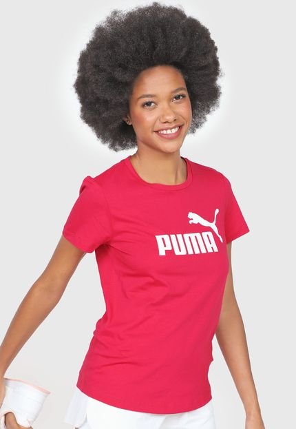 Camiseta Puma Logo Rosa - Marca Puma