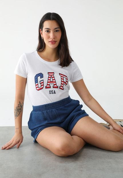 Camiseta GAP Ajustada Logo Branca - Marca GAP