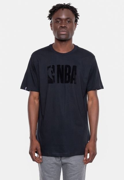Camiseta NBA Velvet Logo Preta - Marca NBA