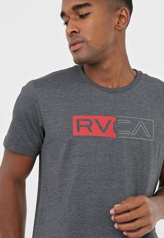 Camiseta RVCA Divider Grafite