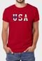 Camiseta Masculina Vinho USA Algodão Premium Benellys - Marca Benellys