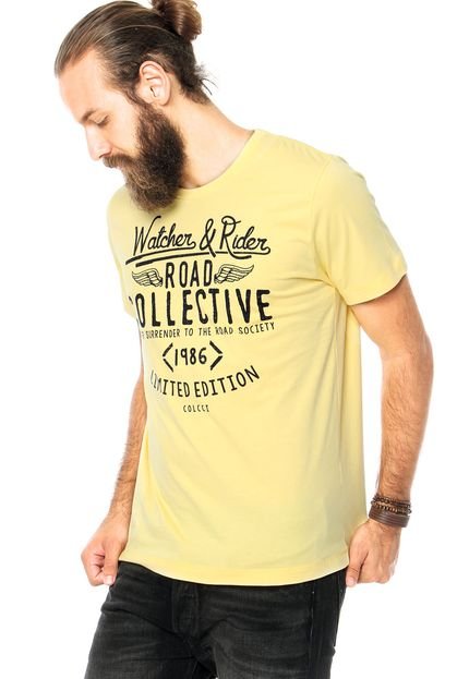 Camiseta Colcci Road Collective Amarela - Marca Colcci