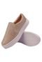 Sapatos Femininos Slip on Tenis Calce Facil Confortavel Glitter Dourado - Marca Mari Lima