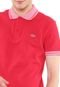 Camisa Polo Lacoste Reta Lisa Vermelha - Marca Lacoste
